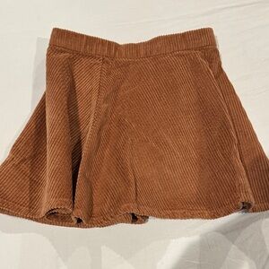 H&M Tan Corduroy Skirt